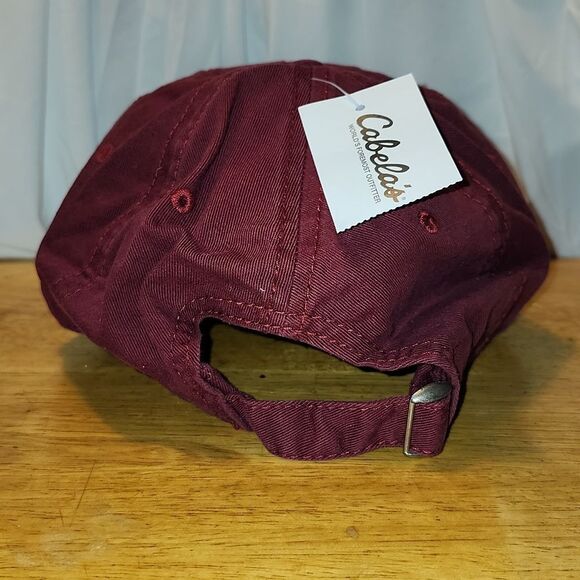 Cabela's Burgundy Sliderback Hat - New - Picture 4 of 8